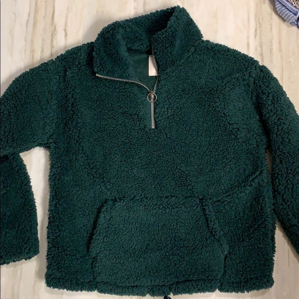 Kohl’s forest green sherpa